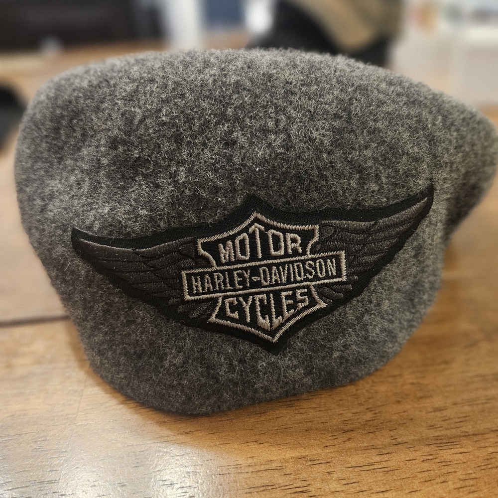 Gray Wool Flat Cap - image 5